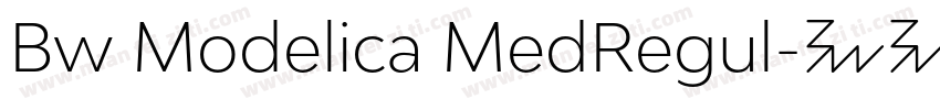 Bw Modelica MedRegul字体转换